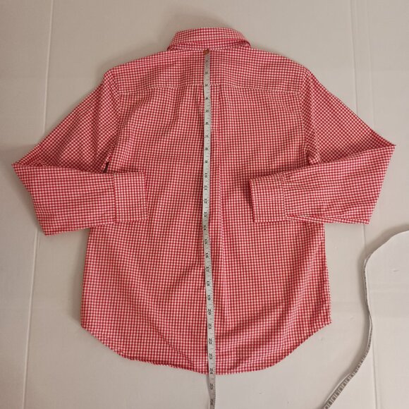 Ralph Lauren Boys Red White Gingham Button Up Shirt Size M 8–10 - Picture 12 of 15